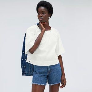 Everlane The Seersucker Gathered Tee